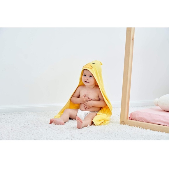 HipHop Panda Baby Hooded Towel - Yellow Duck, 30 x 40 - Picture 2 of 7